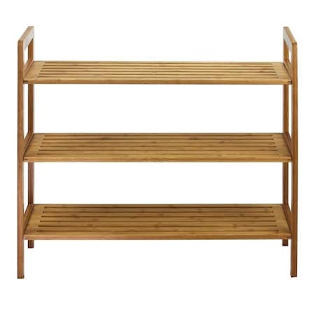 Oceanstar Oceanstar 3SR1651 3-Tier Bamboo Shoe Rack; Natural 3SR1651